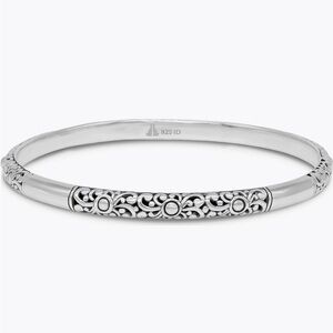 ✨ DEVATA Sterling Silver Bangle Bracelet | Signature Scroll Design ✨ Gift Ready